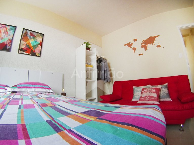 Pôr do sol 17º andar, vista da cidade + metrô