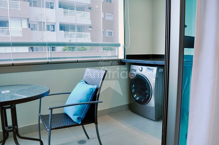 Flat no Brooklin 86 | Alto padrão + garagem