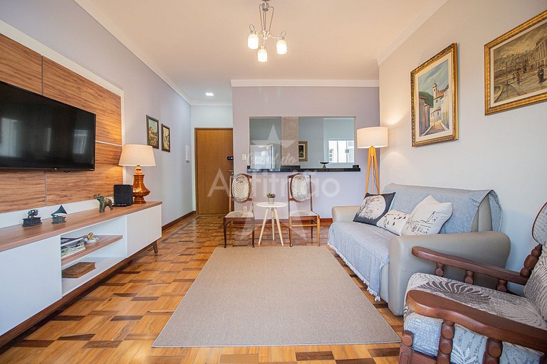 100 m² bem espaçoso com terraço, garagem e ar