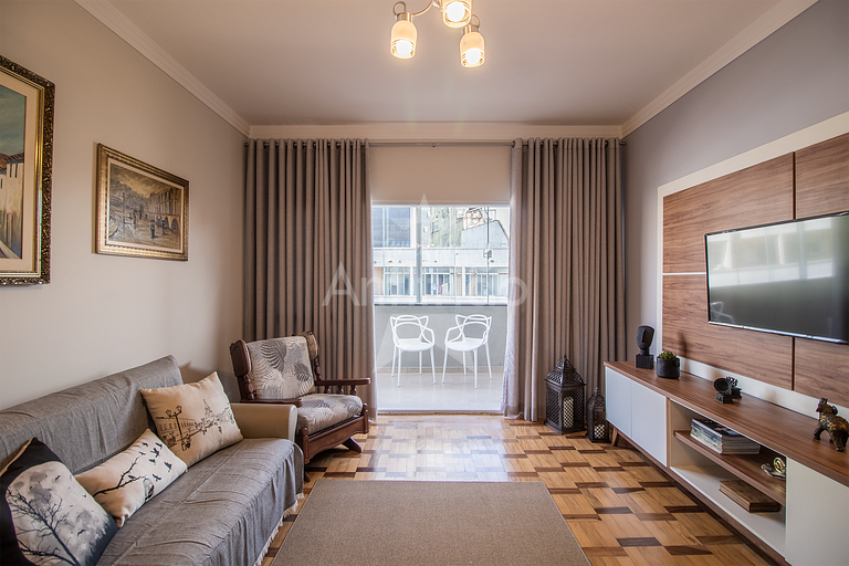 100 m² bem espaçoso com terraço, garagem e ar