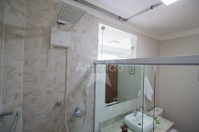 Apê 100 m² com terraço amplo, garagem e A/C