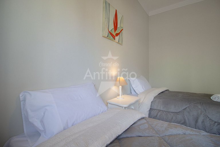 Apê 100 m² com terraço amplo, garagem e A/C