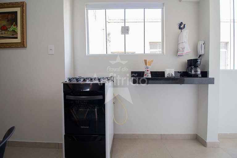 100 m² bem espaçoso com terraço, garagem, A/C