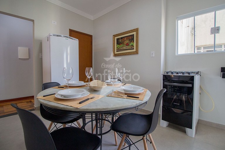 100 m² bem espaçoso com terraço, garagem e ar