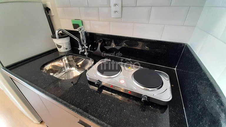 Studio 200 m do metrô Brás com piscina