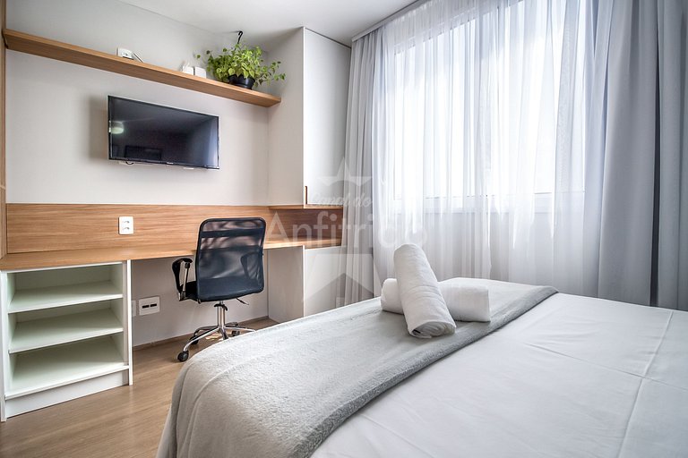 Studio 200 m do metrô Brás com piscina