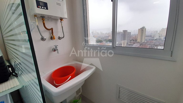 Apê 1 quarto todo mobiliado c/ vaga no Brás