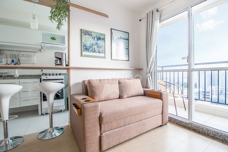 Brás com vista do 8º andar e vaga de garagem