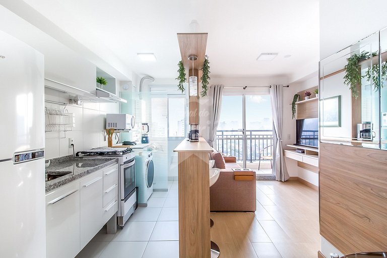 Apê Brás 8º andar com vaga de garagem