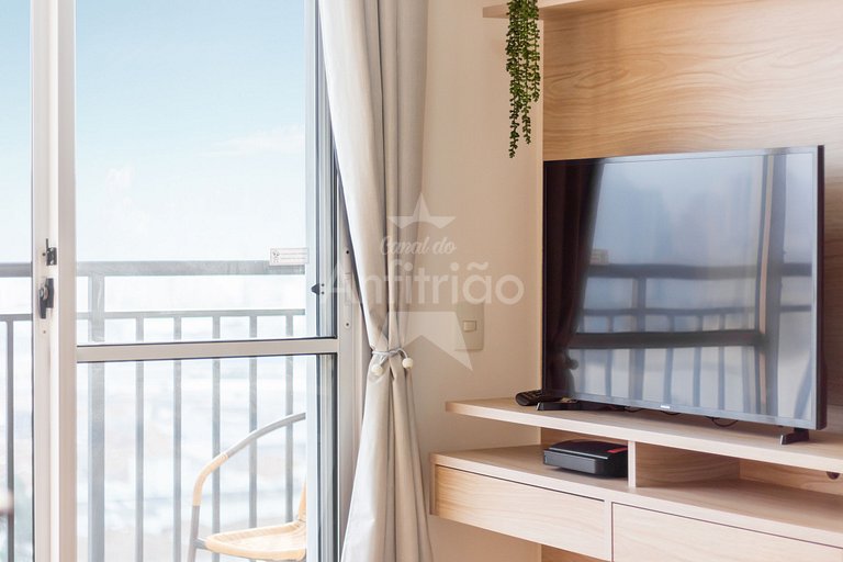 Apê 1 quarto todo mobiliado c/ vaga no Brás
