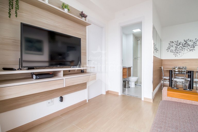 Apê 1 quarto todo mobiliado c/ vaga no Brás