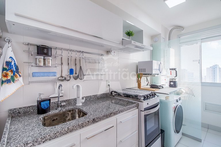 Apê 1 quarto todo mobiliado c/ vaga no Brás