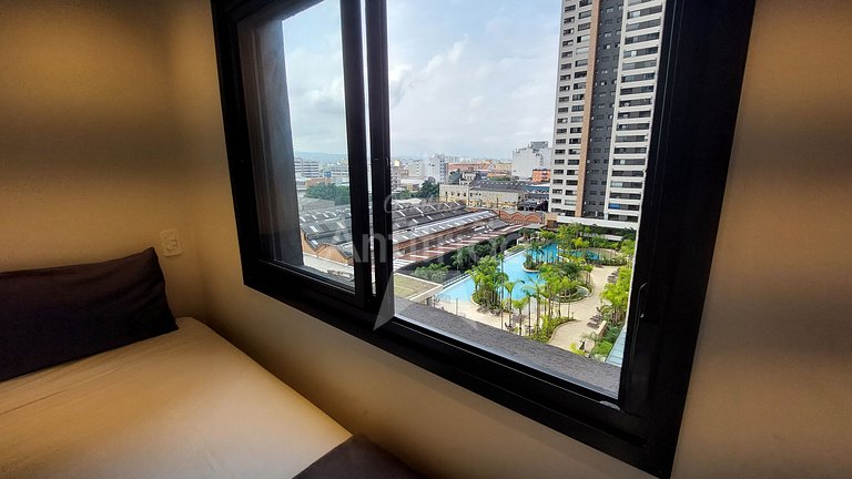 Apê em resort paradisíaco no com A/C em 6x sem juros