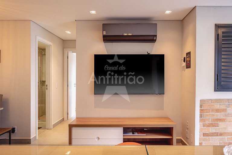 Apê em resort paradisíaco no com A/C em 6x sem juros