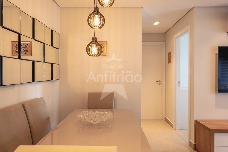 Apê em resort paradisíaco no com A/C em 6x sem juros