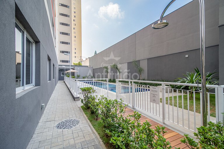 Studio 200 m do metrô Brás perto das compras