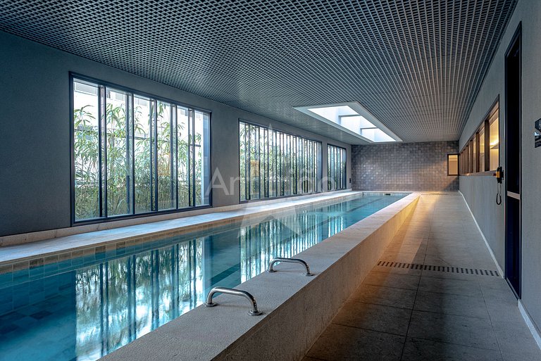 Studio Frei Caneca 16º andar, piscina aquecida, A/C