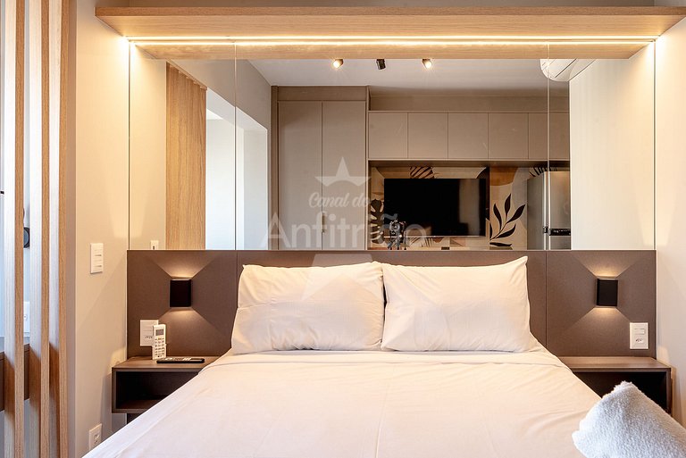 Frei Caneca 16º andar, piscina aquecida e ar