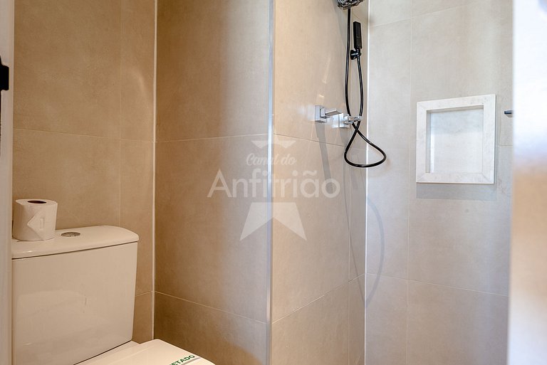 Studio Frei Caneca 16º andar, piscina aquecida, A/C