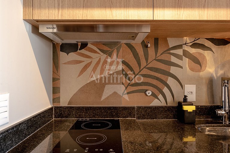 Studio Frei Caneca 16º andar, piscina aquecida, A/C