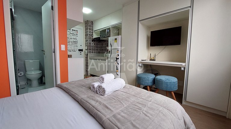 Studio metrô Brás c/ piscina | até 6x sem juros