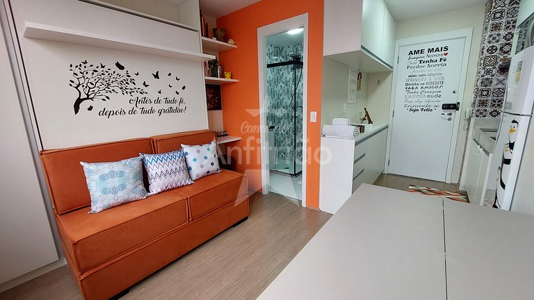 Studio perto das compras do Brás com piscina