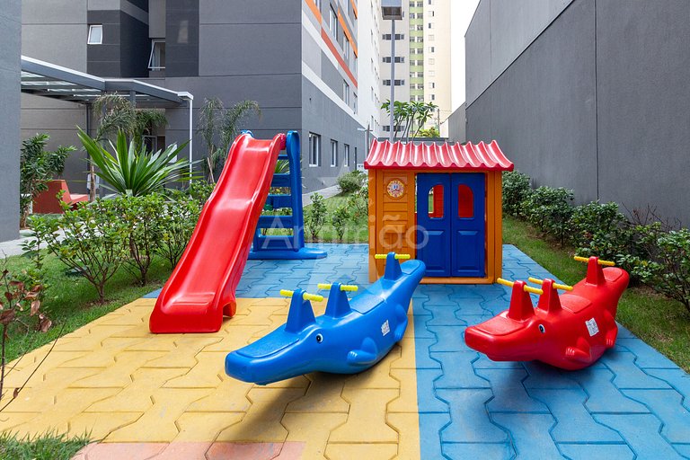 Studio metrô Brás c/ piscina | até 6x sem juros