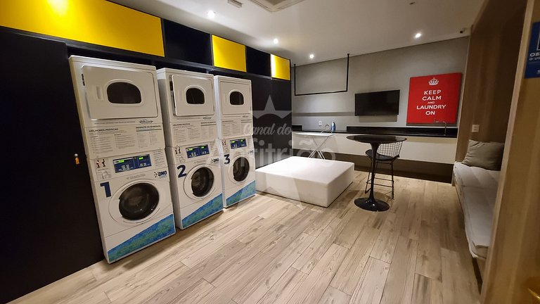 Studiozinho hype no 10º andar com piscina + acad.