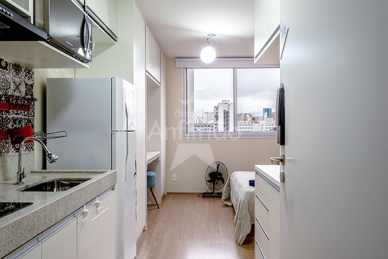 Studio perto das compras do Brás com piscina