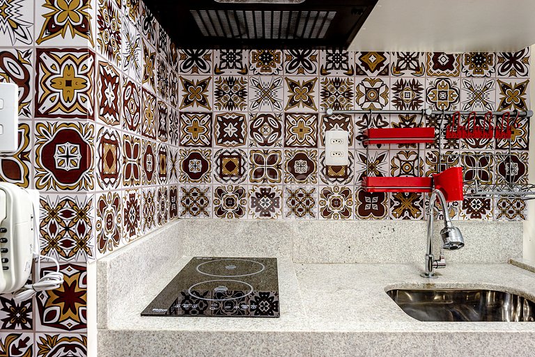 Studio perto das compras do Brás com piscina