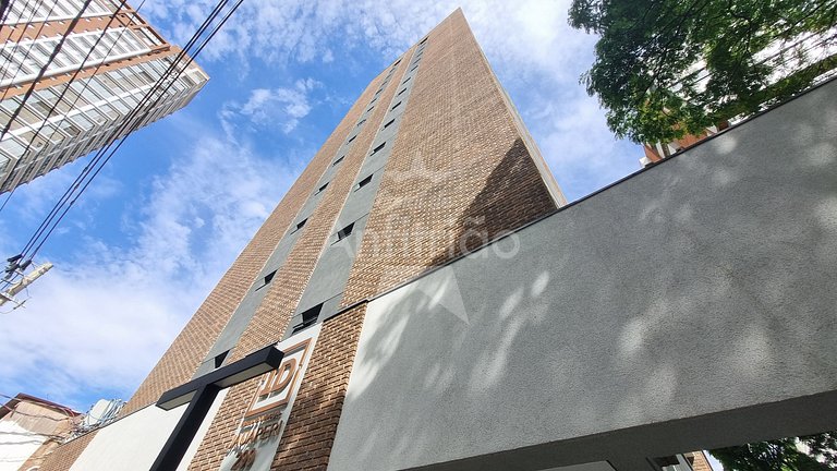 Studio a 1 km do Ibirapuera com ar condicionado