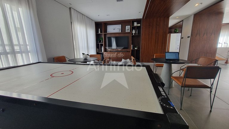 Perto do IBIRA com ar condicionado e piscina