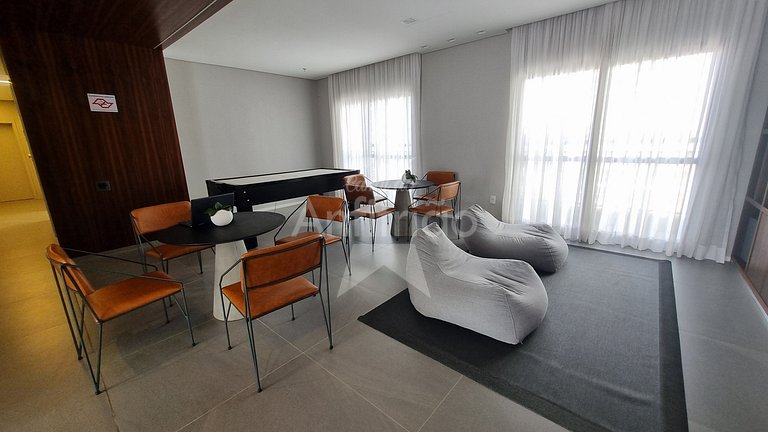 Studio a 1 km do Ibirapuera com ar condicionado