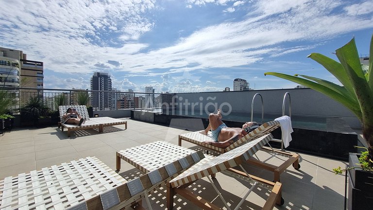 Perto do IBIRA com ar condicionado e piscina