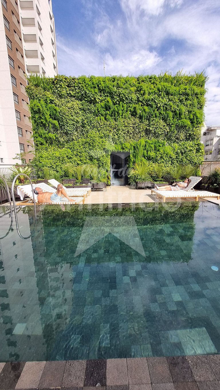 Perto do IBIRA com ar condicionado e piscina