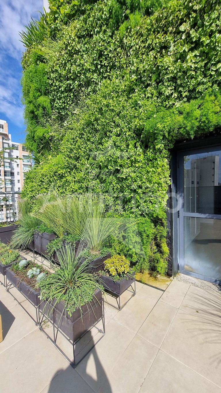 Studio a 1 km do Ibirapuera com ar condicionado