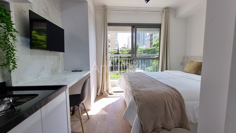 Perto do IBIRA com ar condicionado e piscina