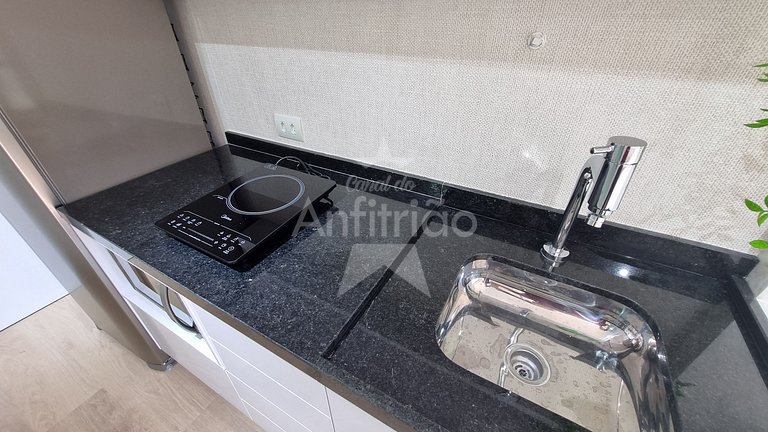 Studios com A/C perto do Ibira 6x sem juros