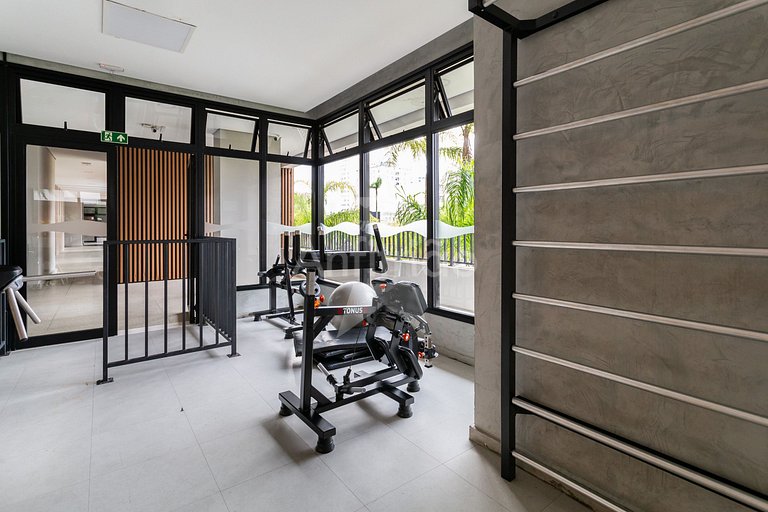 Skyline do 17º andar em Resort no Brás com garagem