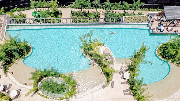 Skyline do 17º andar em Resort no Brás com garagem