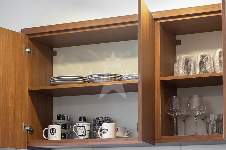 Skyline do 17º andar em Resort no Brás com garagem