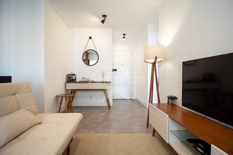 Skyline do 17º andar em Resort no Brás com garagem