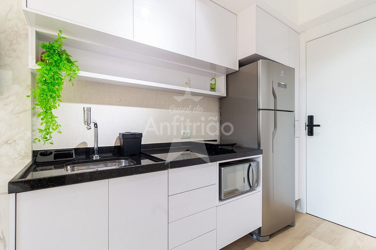 Studios com A/C perto do Ibira 6x sem juros