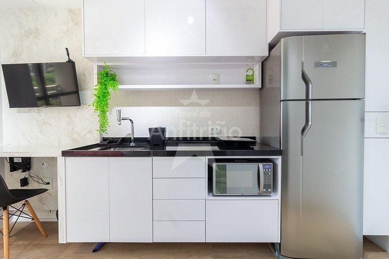 Studios com A/C perto do Ibira 6x sem juros