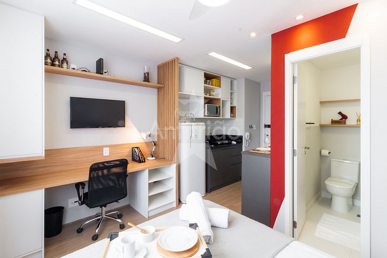 Studio 200 m do metrô Brás perto das compras