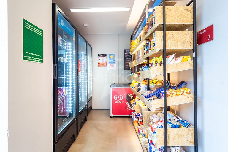 Jardins super vista do 21º andar com ar e piscina