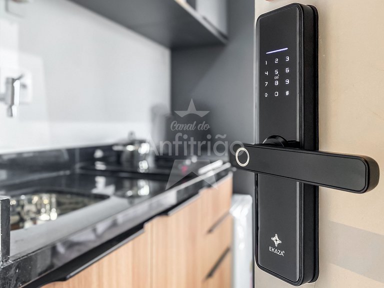 Studio nos Jardins, 21º andar com A/C e Piscina