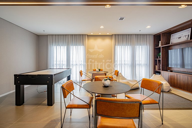 Studio a 1 km do Ibirapuera com ar condicionado