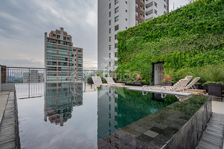 Studio a 1 km do Ibirapuera com ar condicionado