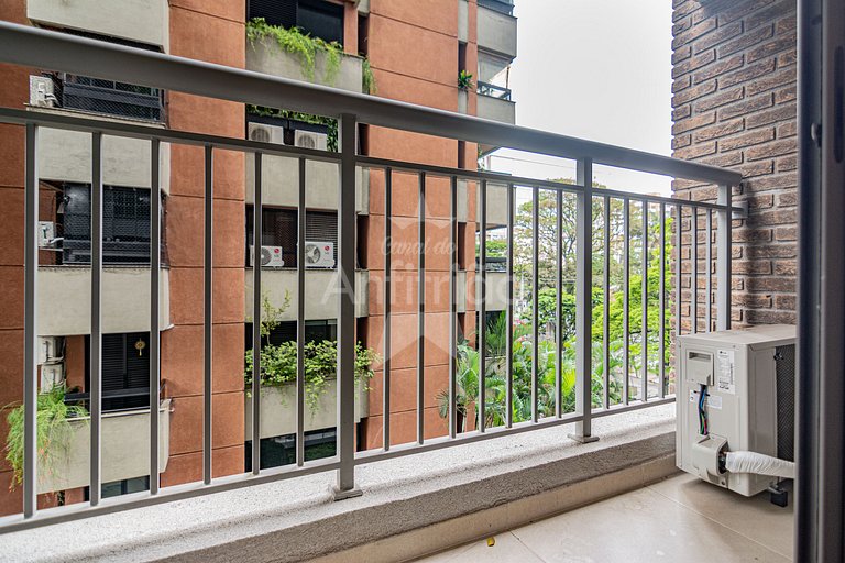 Studio a 1 km do Ibirapuera com ar condicionado